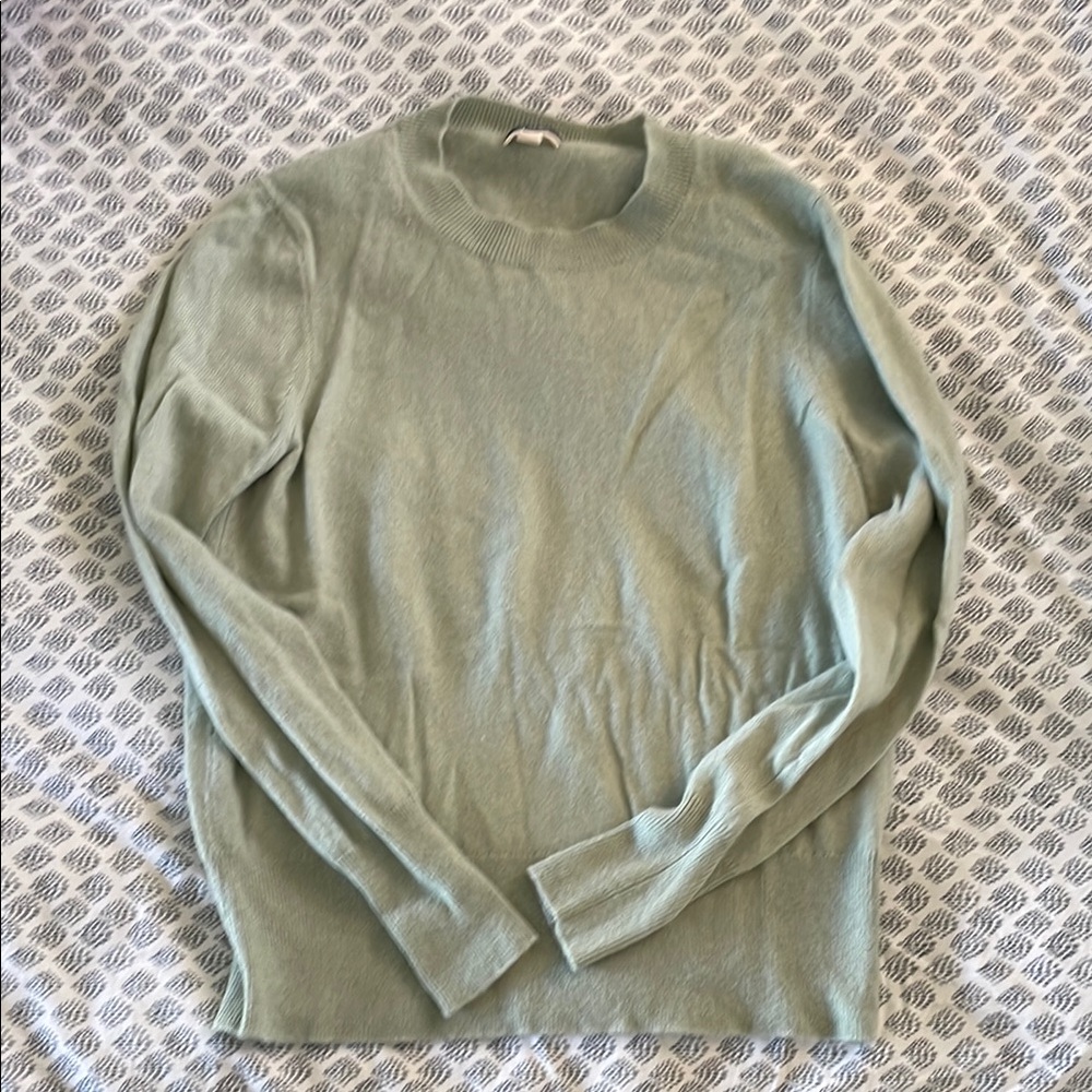Women’s Light Green Cashmere Sweater